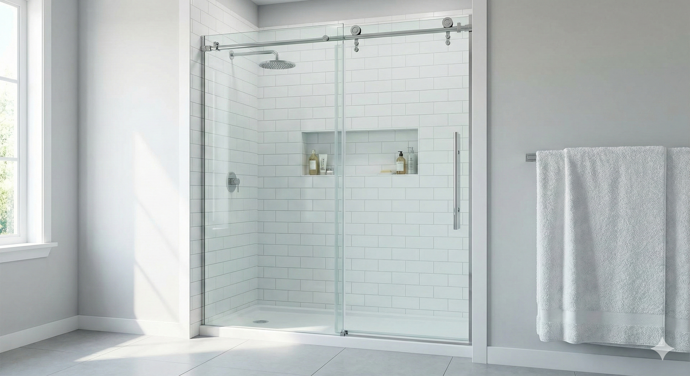 Puerta de baño funcional