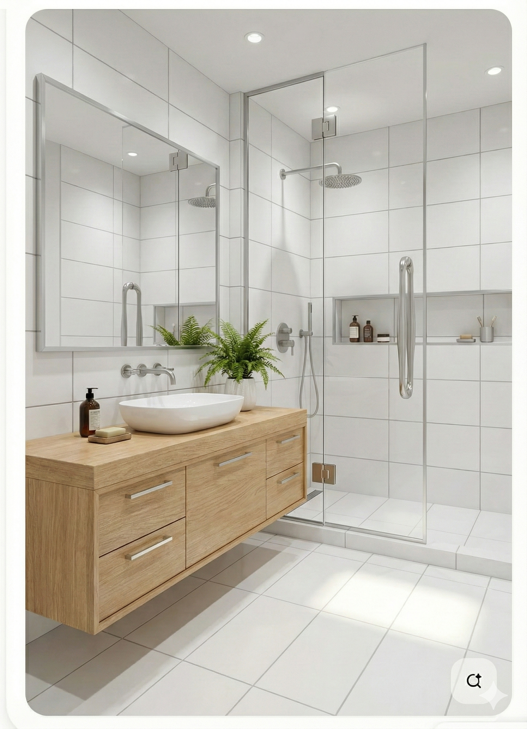 Puerta de baño contemporánea